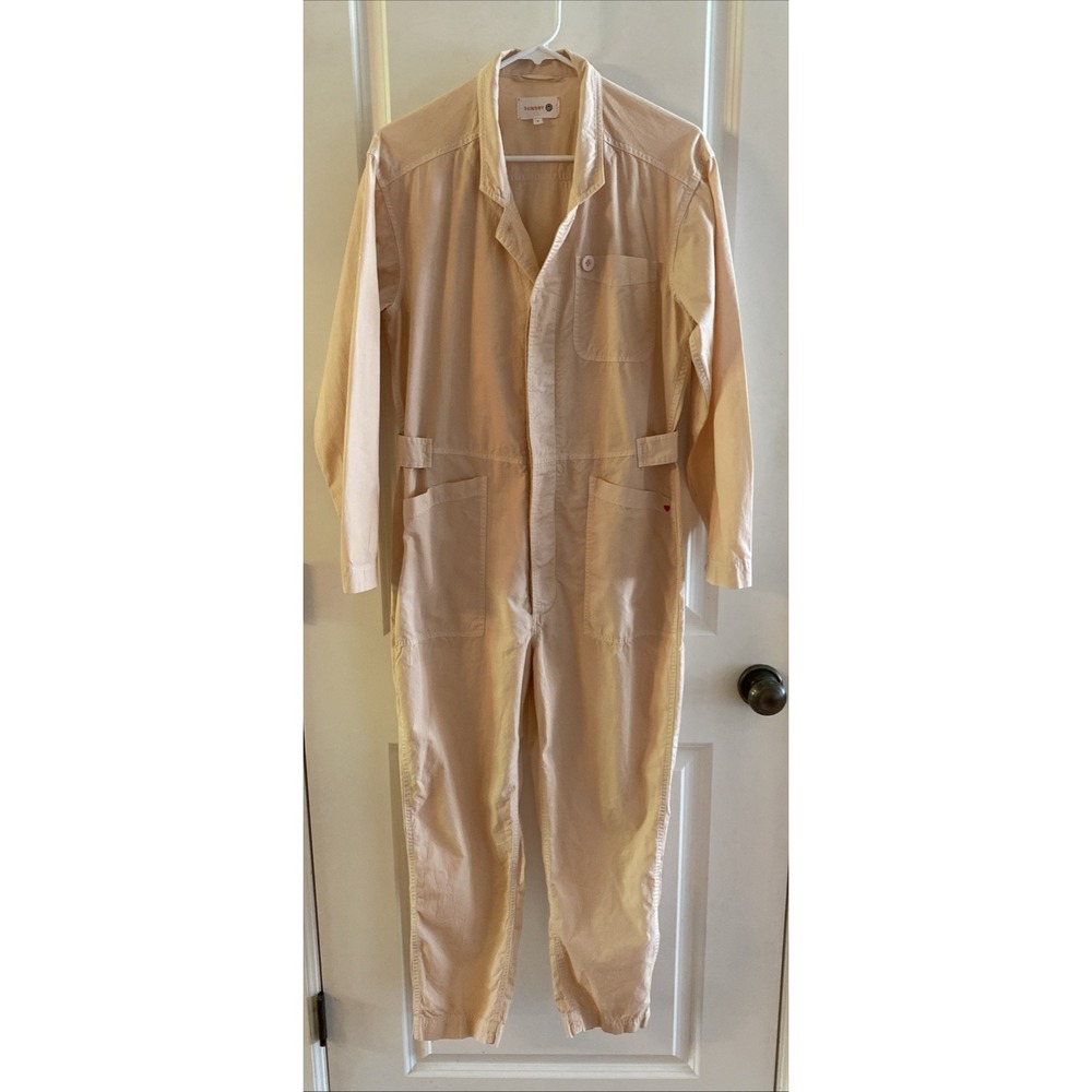 Sundry‎ Jumpsuit Womens 1 Small Pale Pink Blush Utility Streetwear Anthropologie